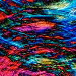 Colorful swirling abstract art with vibrant motion and texture effects, ideal for modern décor.